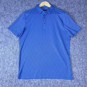Modern Ambition Men's Performance Polo Shirt Delightfully Technical Blue Size S